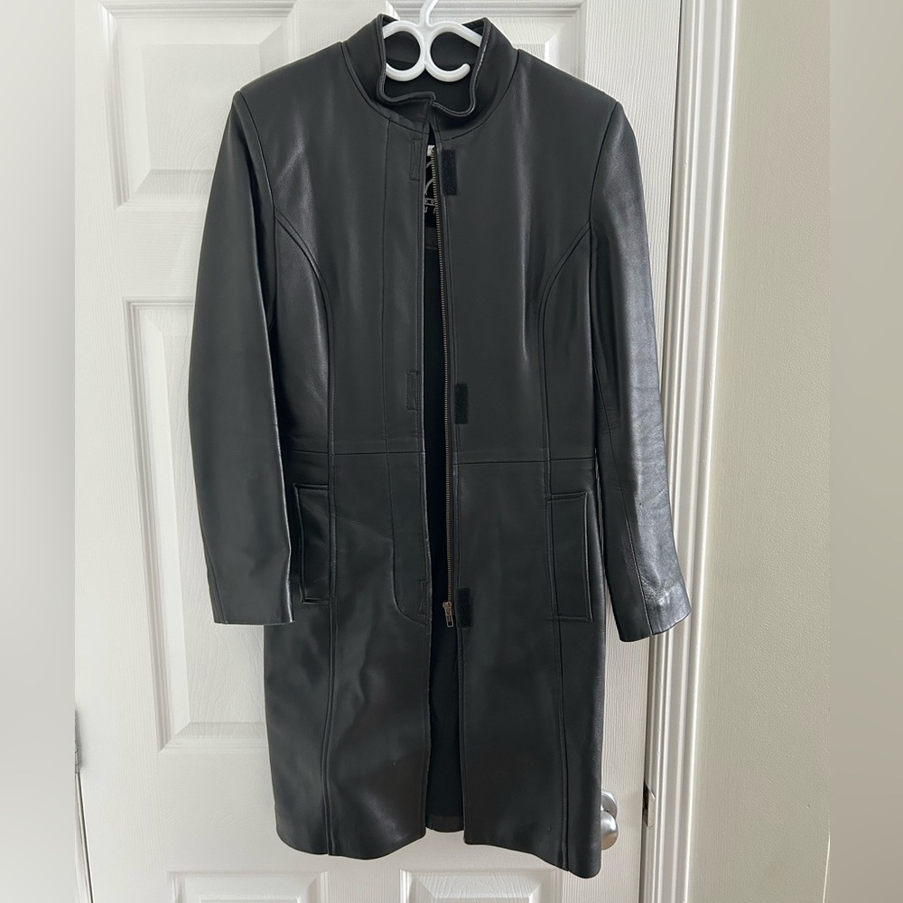 Long Leather jacket